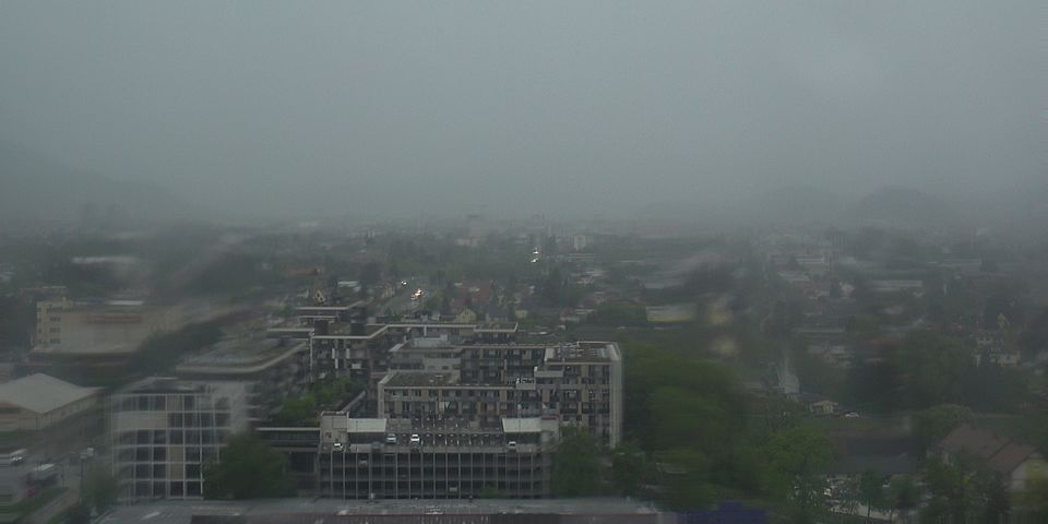 Livebild Baukamera 1 - Webcam 'Gesamtpanorama vom Kamin der Brauerei' - Baustelle Stadtteil Brauquartier, Graz-Puntigam (ca. 5 Minuteninterval)