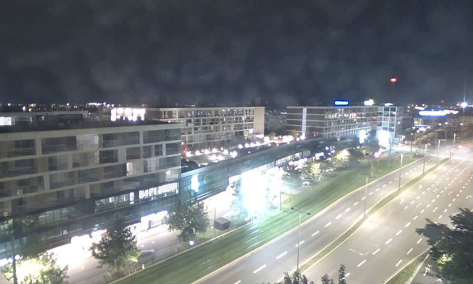 Livebild Baukamera 2 - Webcam 'Gesamtansicht Südwest' - Baustelle Stadtteil Brauquartier, Graz-Puntigam (ca. 5 Minuteninterval)