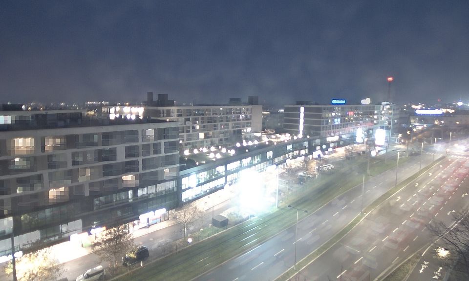 Livebild Baukamera 2 - Webcam 'Gesamtansicht Südwest' - Baustelle Stadtteil Brauquartier, Graz-Puntigam (ca. 5 Minuteninterval)