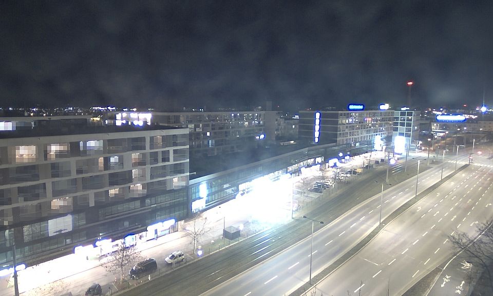 Livebild Baukamera 2 - Webcam 'Gesamtansicht Südwest' - Baustelle Stadtteil Brauquartier, Graz-Puntigam (ca. 5 Minuteninterval)