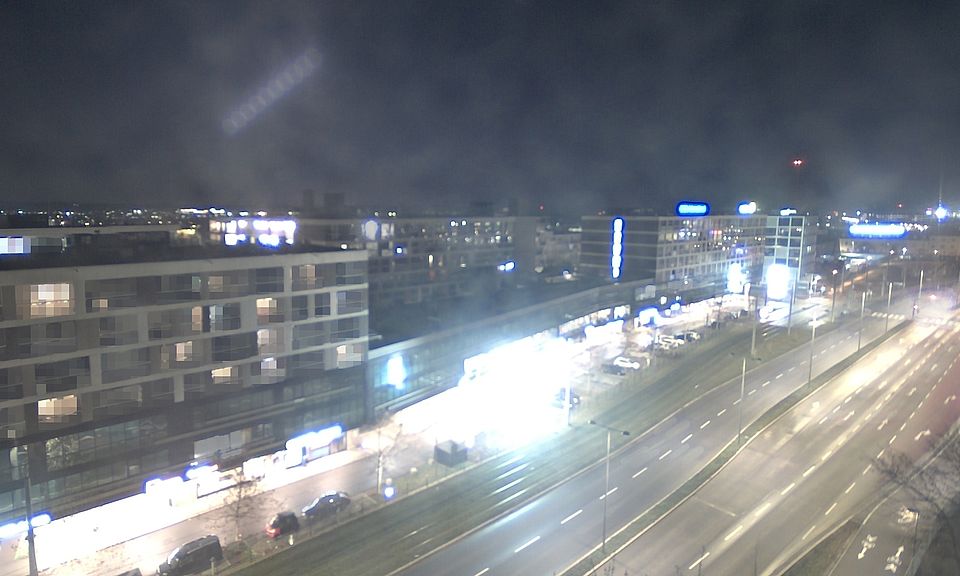 Livebild Baukamera 2 - Webcam 'Gesamtansicht Südwest' - Baustelle Stadtteil Brauquartier, Graz-Puntigam (ca. 5 Minuteninterval)