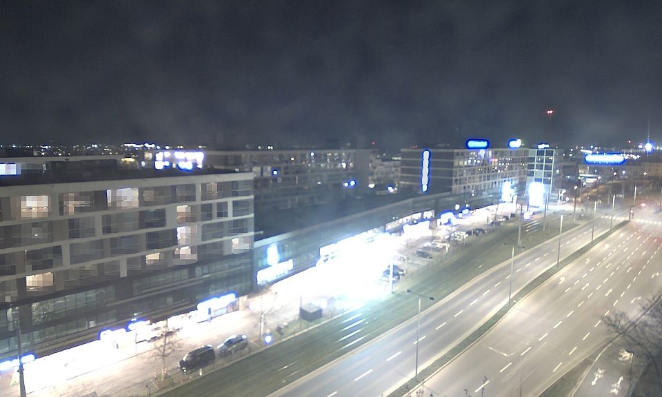 Livebild Baukamera 2 - Webcam 'Gesamtansicht Südwest' - Baustelle Stadtteil Brauquartier, Graz-Puntigam (ca. 5 Minuteninterval)