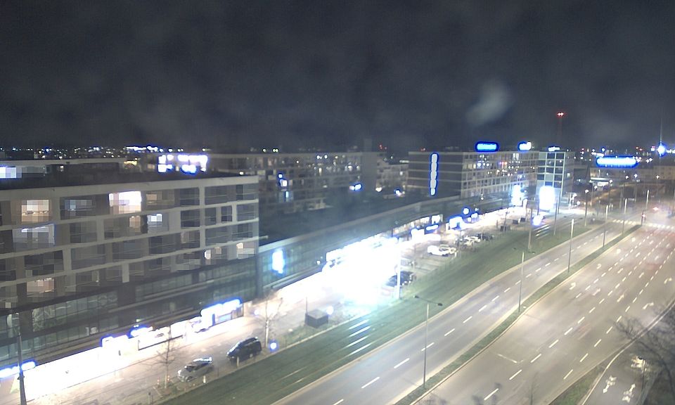 Livebild Baukamera 2 - Webcam 'Gesamtansicht Südwest' - Baustelle Stadtteil Brauquartier, Graz-Puntigam (ca. 5 Minuteninterval)