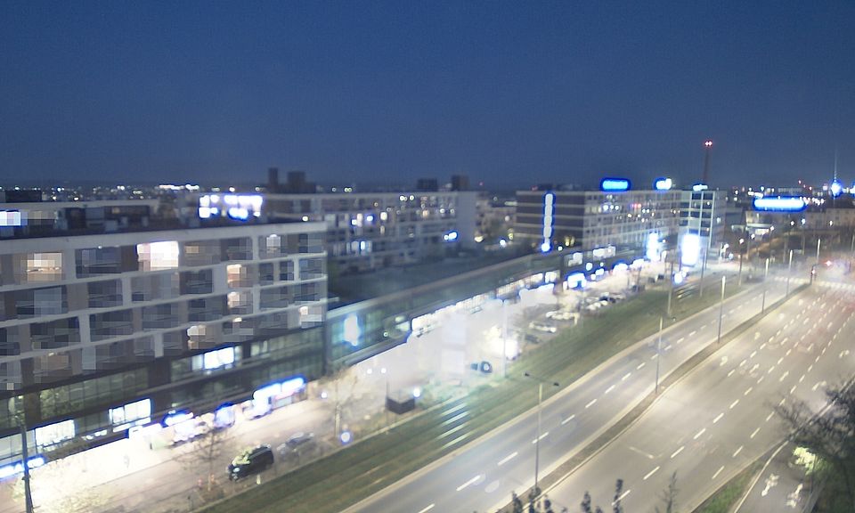 Livebild Baukamera 2 - Webcam 'Gesamtansicht Südwest' - Baustelle Stadtteil Brauquartier, Graz-Puntigam (ca. 5 Minuteninterval)
