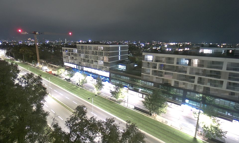 Livebild Baukamera 4 - Webcam 'Gesamtansicht Nordwest' - Baustelle Stadtteil Brauquartier, Graz-Puntigam (ca. 5 Minuteninterval)